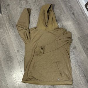 Men’s Vuori Sunday Element Hoodie size Large color Camel Heather